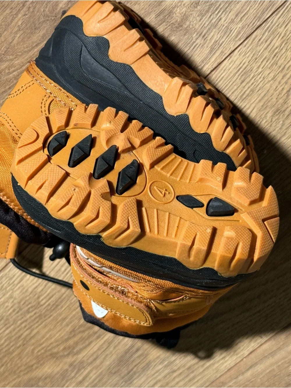 Kids Orange Waterproof Winter Boots - Unbranded